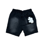 Load image into Gallery viewer, jōōs Acid Washed Shorts (black)
