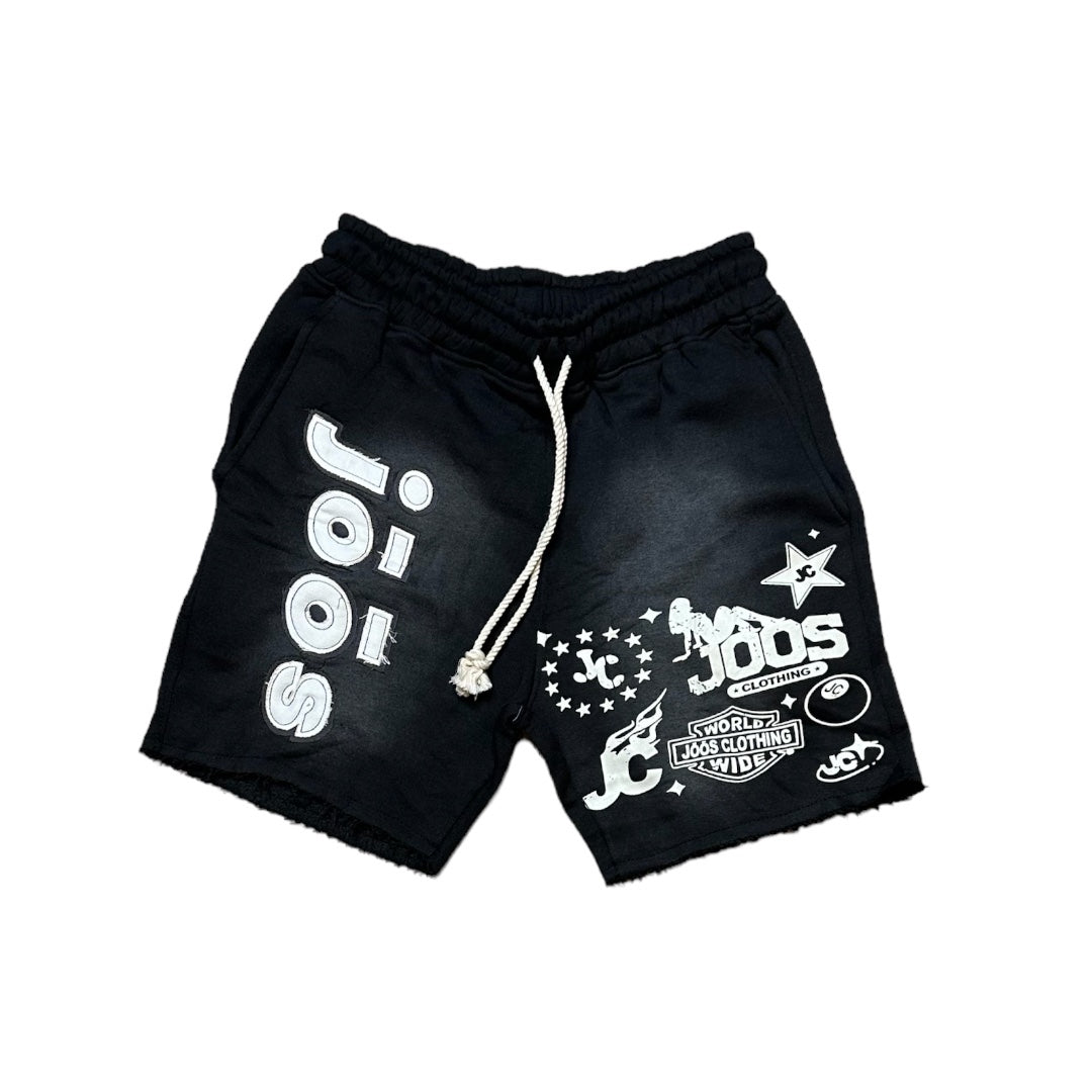 jōōs Acid Washed Shorts (black)