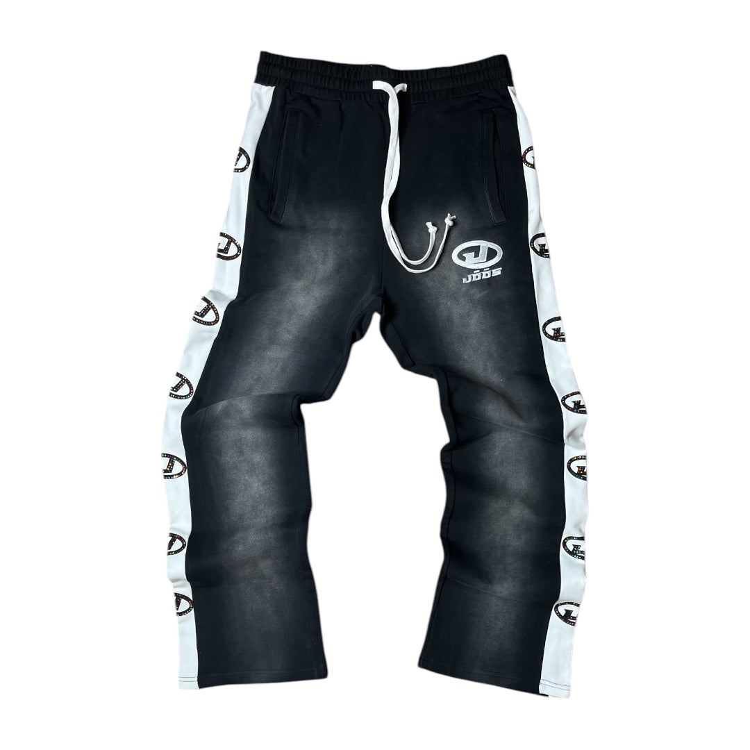 jōōs “iced out” sweatpants (black)