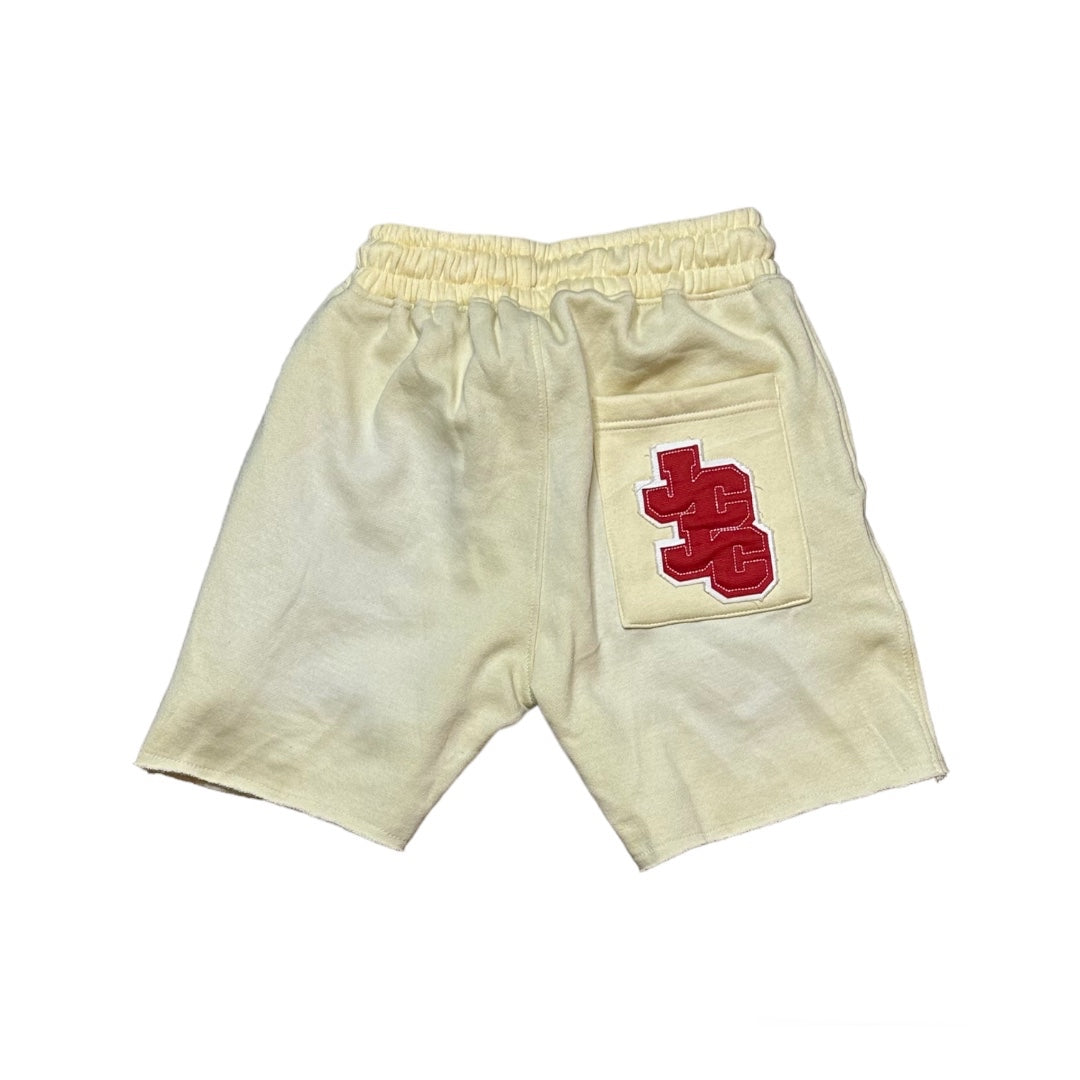 jōōs Acid Washed Shorts (cream)