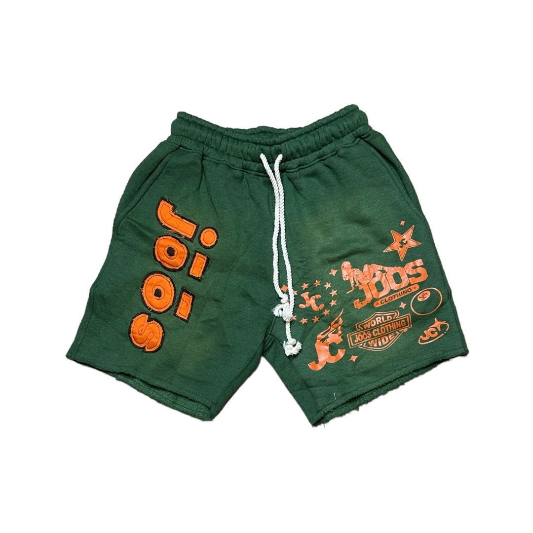 jōōs Acid Washed Shorts (green)