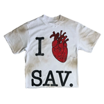 Load image into Gallery viewer, “i ❤️ Sav 2.0” tee (white)
