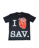 Load image into Gallery viewer, “I ❤️ SAV” Tee (black)
