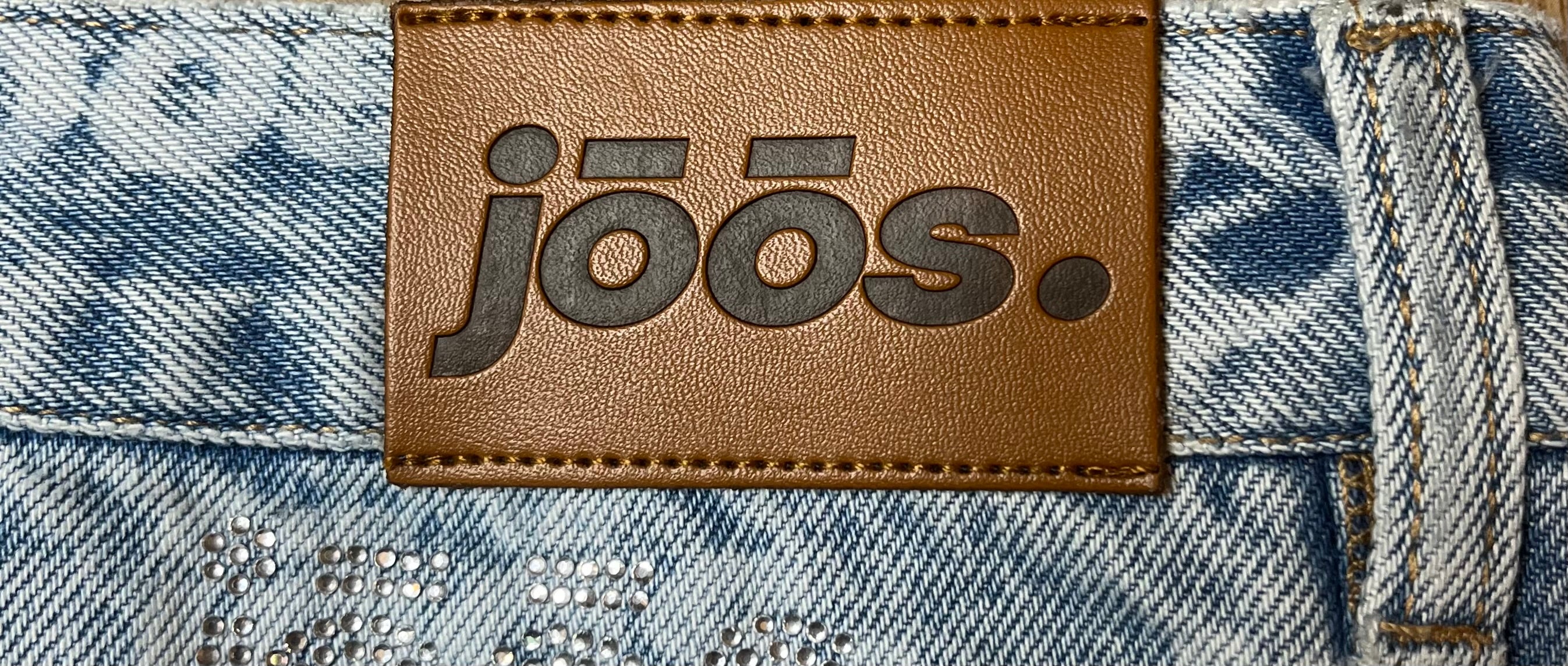 jōōs “iced out” denim skirt