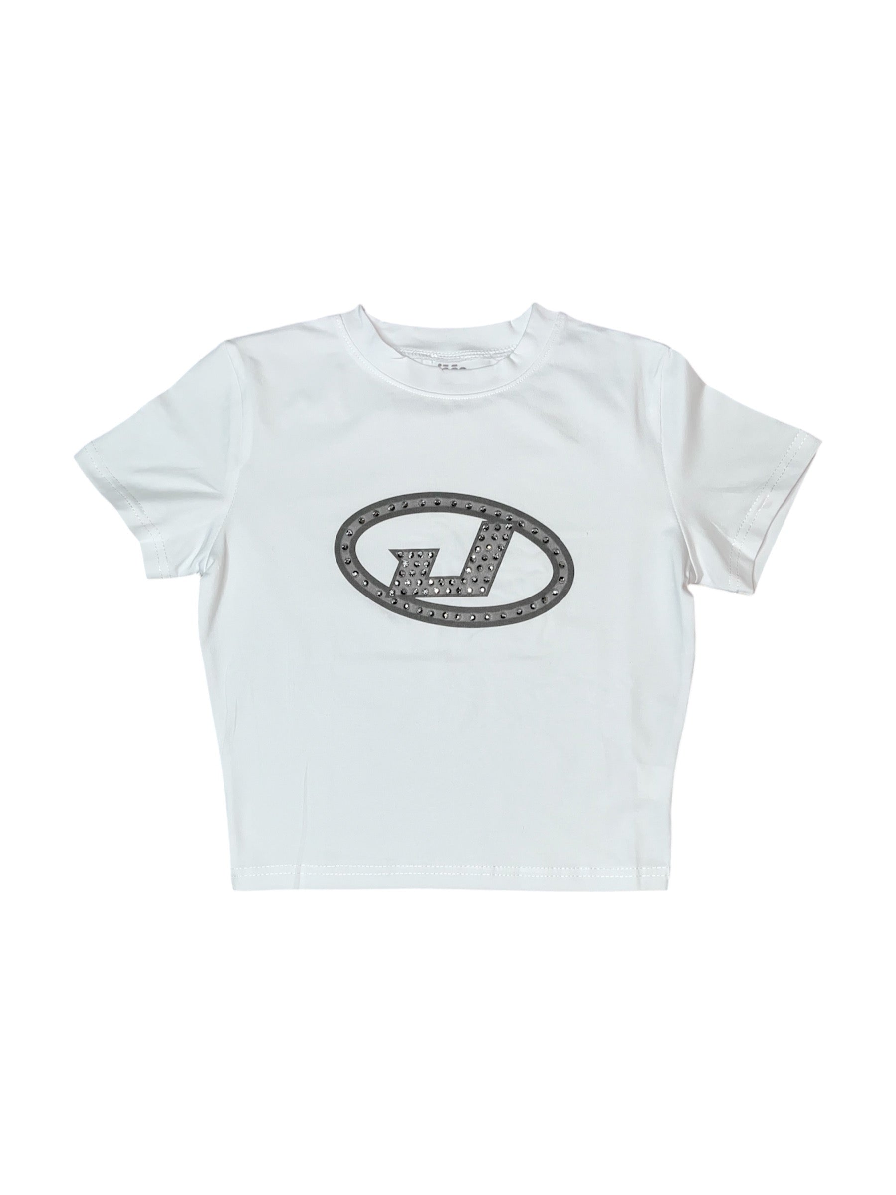 jōōs “iced out” cropped tee