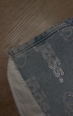 Load and play video in Gallery viewer, jōōs “iced out” denim skirt
